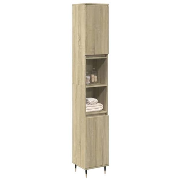 Maison Exclusive - Badeværelsesskab i Sonoma eg 30x30x190 cm