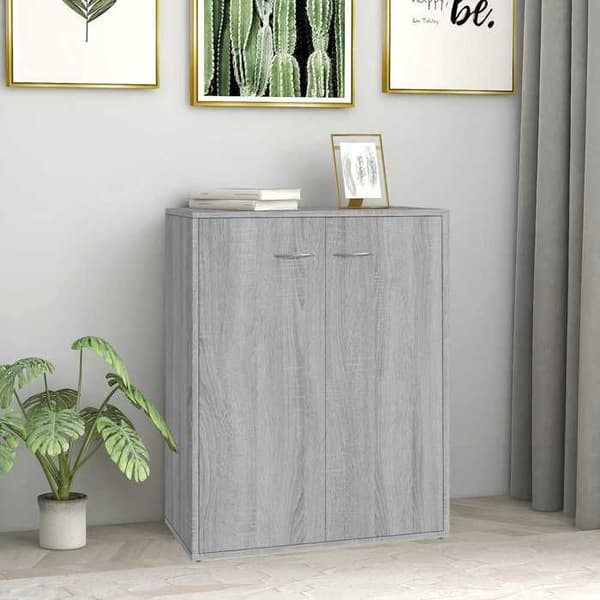Maison Exclusive - Buffet Sonoma grå 60x30x75 cm Ingeniørtræ