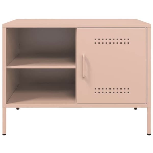 Maison Exclusive - TV-møbel rosa 68x39x50,5 cm stål