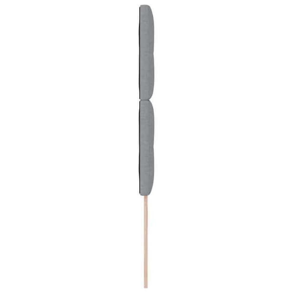 Sänggavel - EXKLUSIV HEM - 90 cm - Inbyggd LED - Justerbar höjd - Ljusgrå polyester Ljusgrått