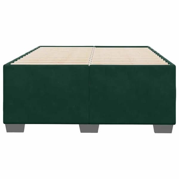 Sengestel - EKSKLUSIV HUS - 120x200 - Mørkegrønt velour - Lamelseng - Stabile ben Mörkgrön