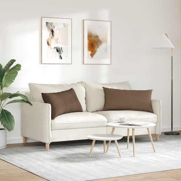 Maison Exclusive - Soffkuddar 2 st tyg Brun 80 x 40 cm brun