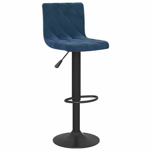Maison Exclusive - Barstolar set om 2 blå sammet