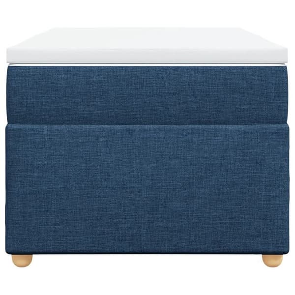 Maison Exclusive - Sengestel med springmadras Blå 90x200 cm Stof