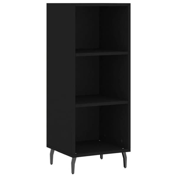 Maison Exclusive - Buffé svart 34,5x32,5x90 cm ingenjörsträ