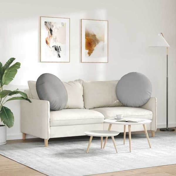Sittkuddar - EXKLUSIV HEM - Ø60 x 21 cm - 2-pack - Rund - Molngrå Molngrå