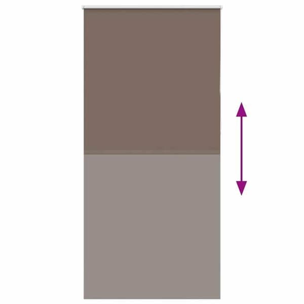 Maison Exclusive - Mörkläggande rullgardin kaffe 110x210cm tygbredd