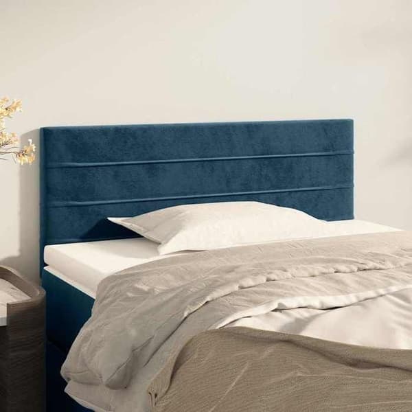 Maison Exclusive - Tummansininen pääty 100x5x78/88 cm Sametti Mörkblå