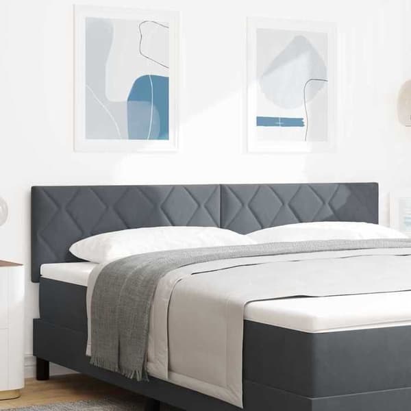 Maison Exclusive - Mörkgrå sänggavel 180 cm Sammet