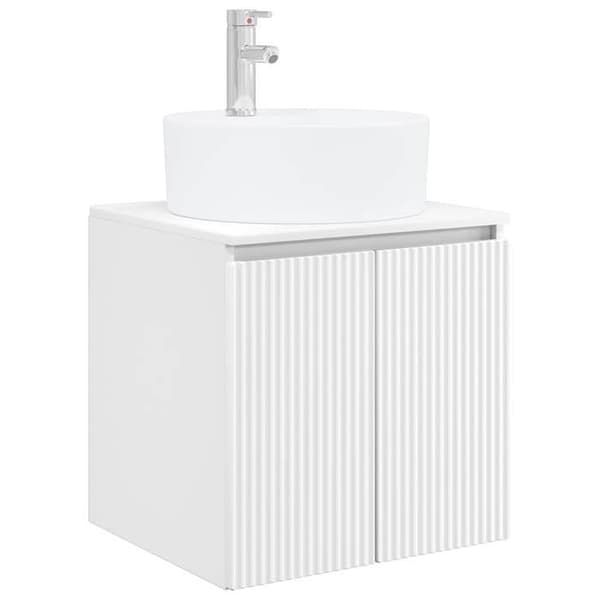 Maison Exclusive - 3-delars badrumsskåpset Vit