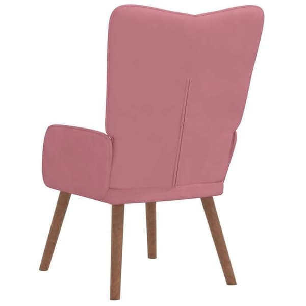 Maison Exclusive - Avkopplingsstol Rosa Sammet Ros