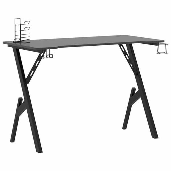 Maison Exclusive - Spilbord med Y-formede ben Sort 110x60x75 cm Svart