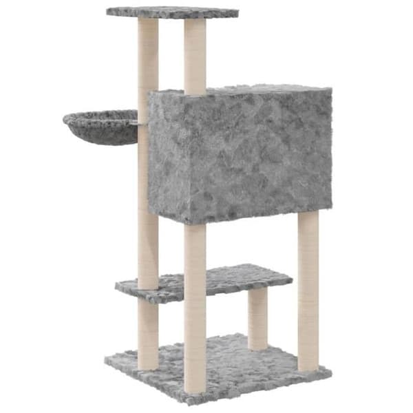 Maison Exclusive - Kattekradse med sisal i lys grå 108,5 cm Ljusgrått