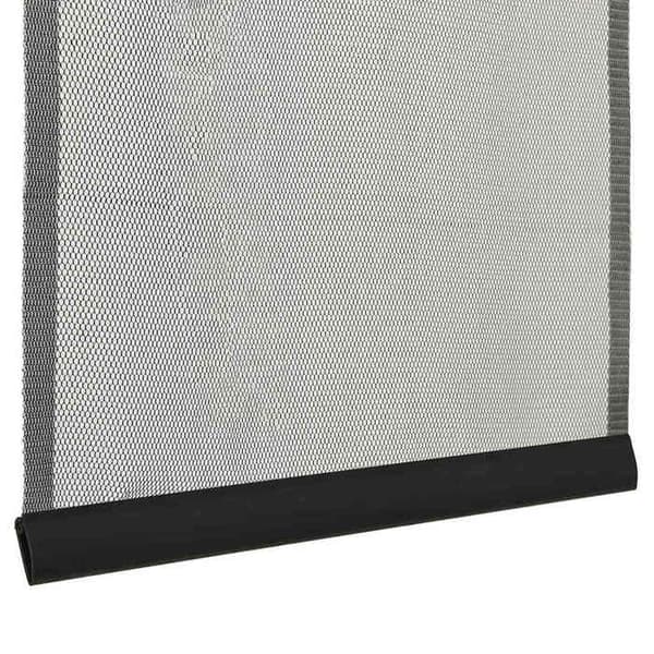 Maison Exclusive - Musta verkko-ikkunaverho 100x220 cm polyesteri