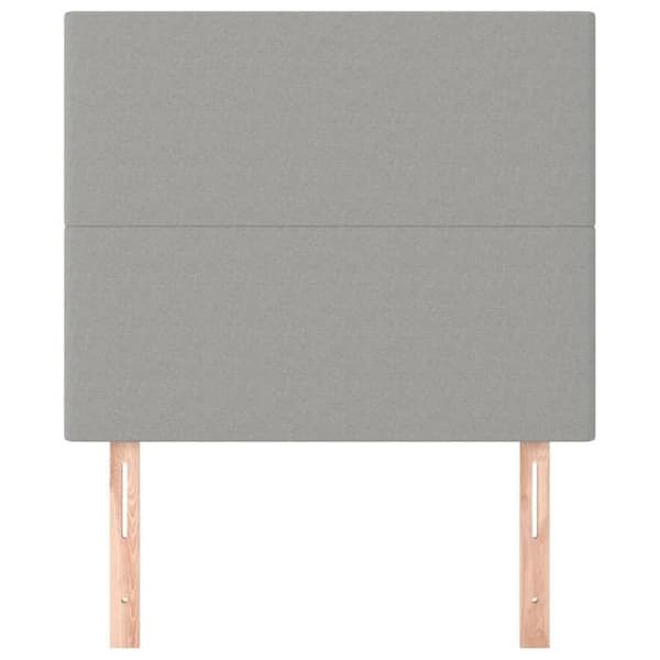 Maison Exclusive - Hovedgærde Lys grå 80x5x118/128 cm Stof Ljusgrått