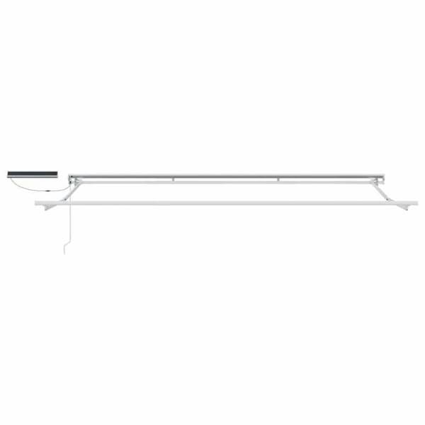 Maison Exclusive - Elektrisk utdragbar markis Vit 4 × 3 m