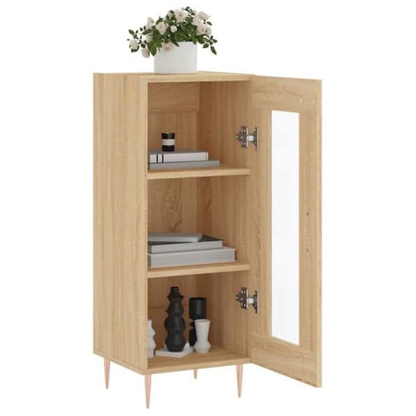 Maison Exclusive - Buffé Ek sonoma 34,5x34x90 cm Ingenjörsträ
