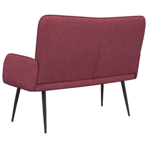 Maison Exclusive - Sofa 2 pladser Bordeaux 115 x 61 x 87 cm Stof