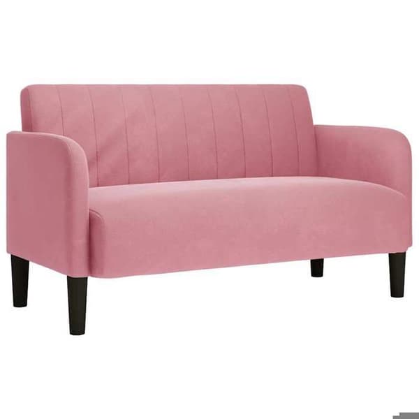 Maison Exclusive - Sofa med 2 pladser i rosa 109 cm velour