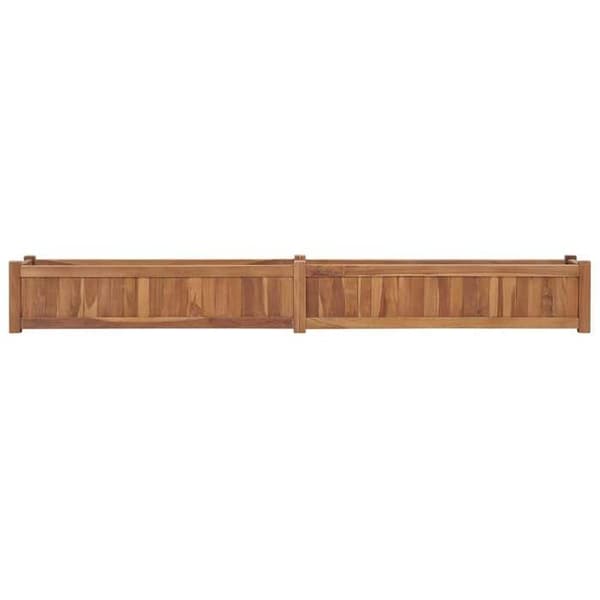 Maison Exclusive - Hævet seng 200x30x25 cm Solid teaktræ Variabla färger (varje stycke unikt)