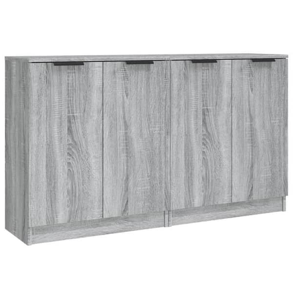 Maison Exclusive - Buffeter 2 stk Sonoma grå 60x30x70 cm Ingeniørtræ Sonoma grå