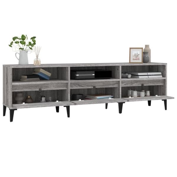 Maison Exclusive - TV-möbel sonoma grå 150x30x44,5 cm ingenjörsträ
