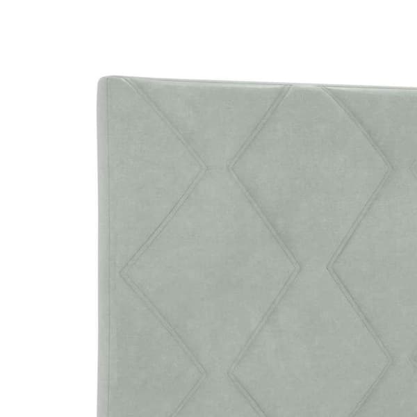Maison Exclusive - Ljust grå sänggavel 90 cm Sammet