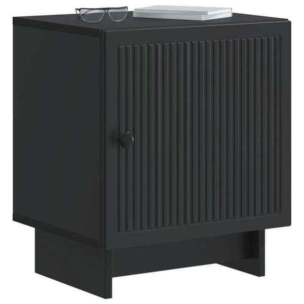 Maison Exclusive - Natbord Sort 43 x 34,5 x 50 cm Ingeniørtræ