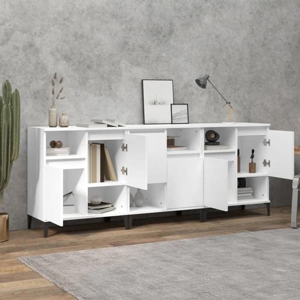 Buffé - Maison Exclusive - Vit - 60x35x70 cm - Ingenjörsträ