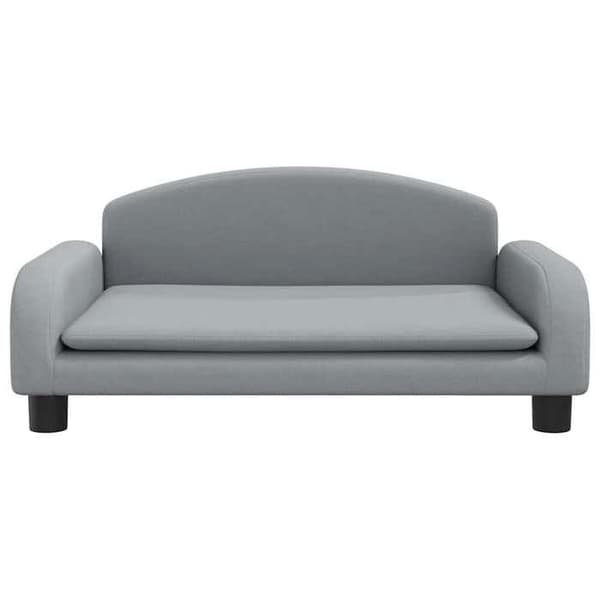 Maison Exclusive - Ljusgrå hundsäng 70x45x30 cm tyg ljusgrått