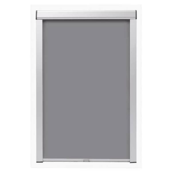 Rullakaihtimet - C04 - Harmaa matta - Valoa estävä polyesteri - 383x740 mm Grå