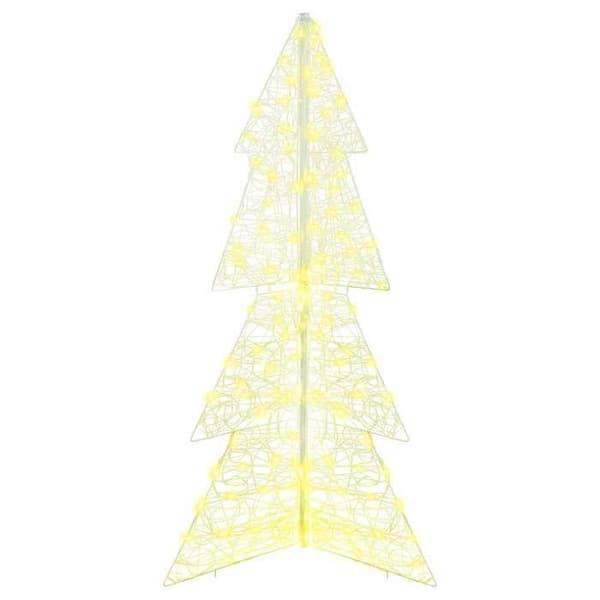 Maison Exclusive - Julgran 160 LED Varm vit 150 cm Akryl Vit varm