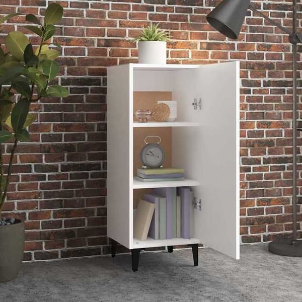 Maison Exclusive - Buffé Vit 34,5x34x90 cm Ingenjörsträ Vit