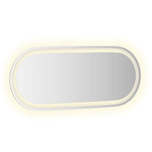 Maison Exclusive - LED-peili kylpyhuoneeseen 90x40 cm soikea