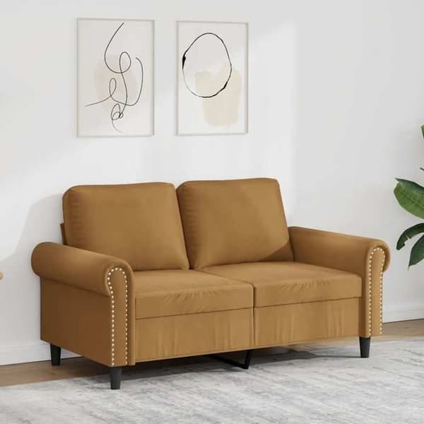 Maison Exclusive - 2-personers Sofa Brun 120 cm Velour