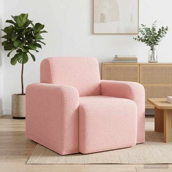 Maison Exclusive - Stol i Rosa Bouclé