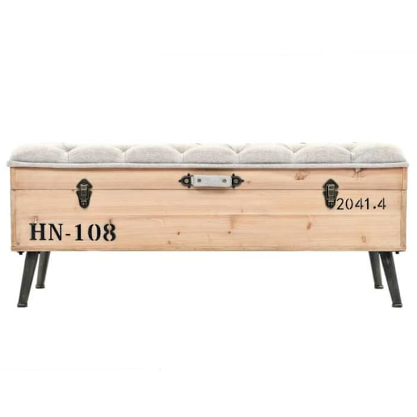 Förvaringsbänk 110 cm massiv gran 50 [cm] Brun