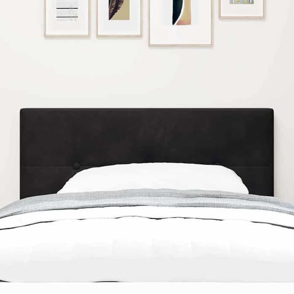Maison Exclusive - Svart sänggavel 90 cm Sammet