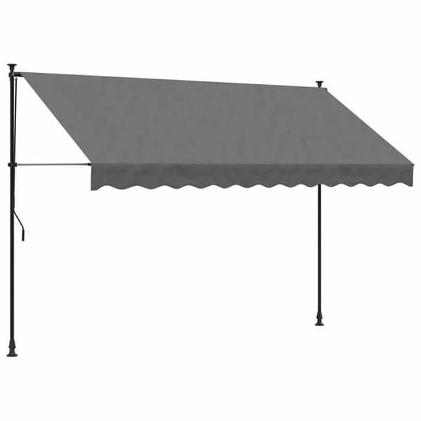 Maison Exclusive - Fällbart tak i antracit 300x150 m tyg och stål