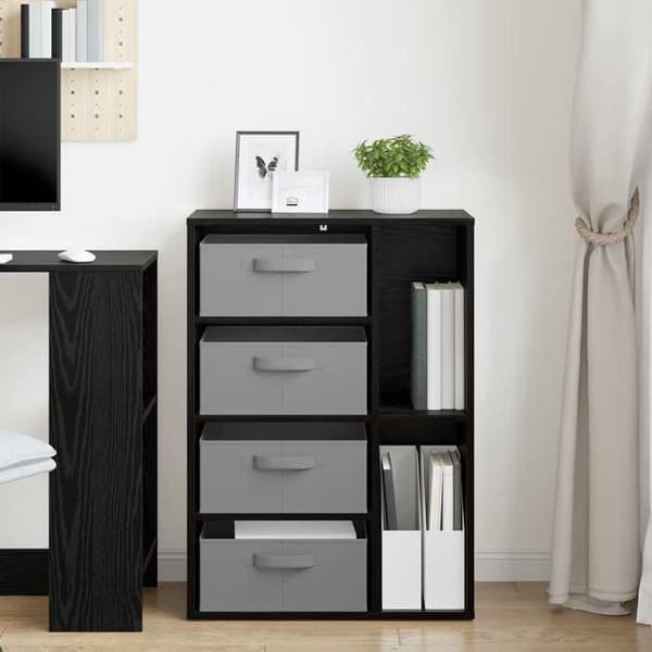 Maison Exclusive - Buffet Sort egetræ 60 x 33,5 x 84 cm svart ek
