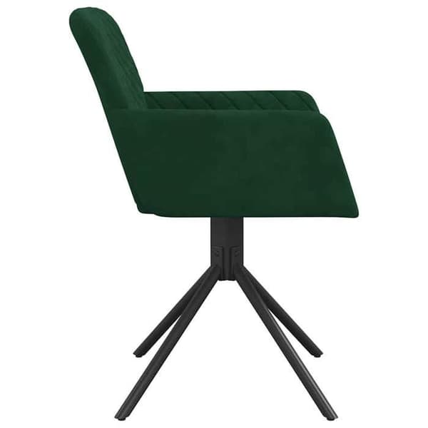 Maison Exclusive - Snurrande matstolar set om 2 Mörkgrön Sammet