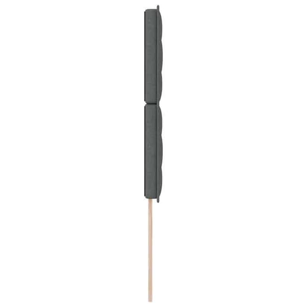 Maison Exclusive - LED-hovedgærde med LED-strips Mørkegrå 100 cm stof