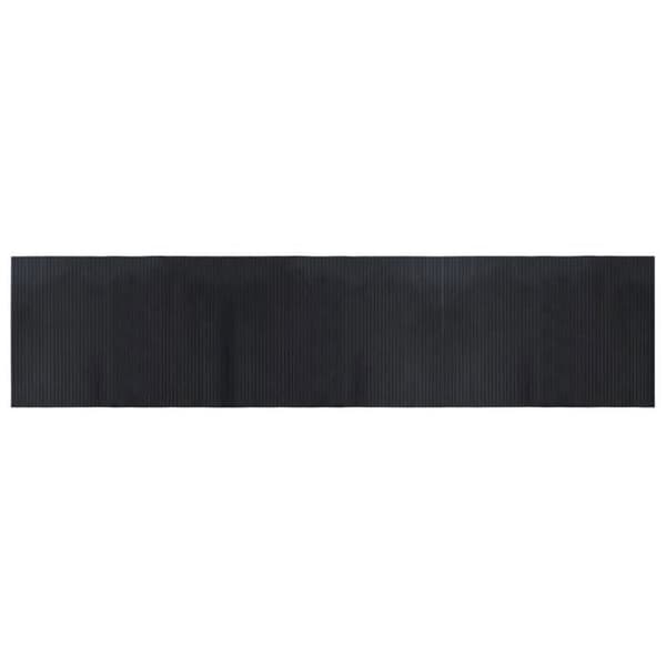 Maison Exclusive - Rektangulär svart matta 70x300 cm bambu