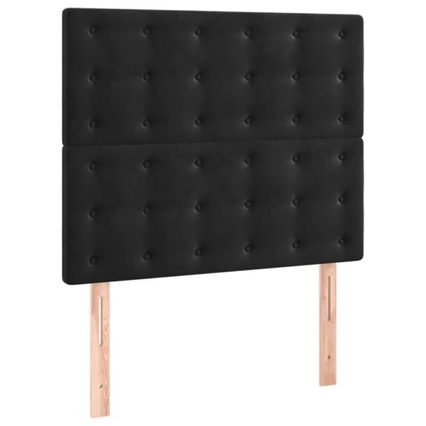 Maison Exclusive - Musta pääty 100x5x118/128 cm Sametti Svart
