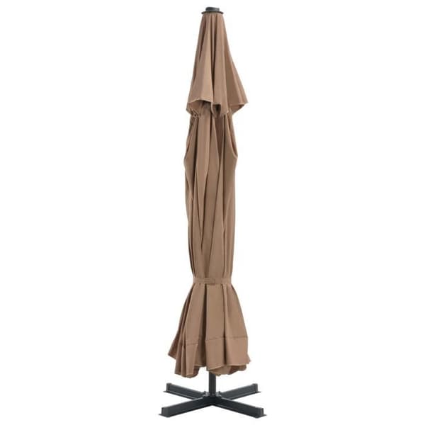 Maison Exclusive - Haveparasol med bærbar base taupe Mol