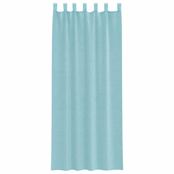 Verho - MAISON EXCLUSIVE - 2 kpl - Renkaat - 100% polyesteri - Turkoosi Turkos