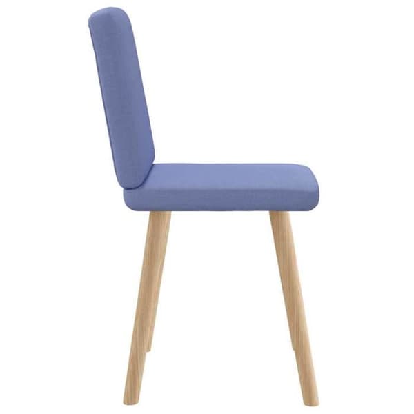 Maison Exclusive - Matstolar set om 2 blå jeans tyg