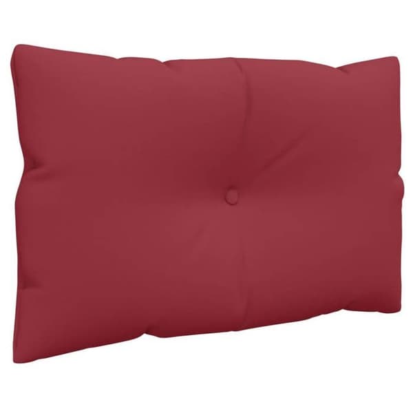 Maison Exclusive - Pallet puder sæt af 3 rød bordeaux stof