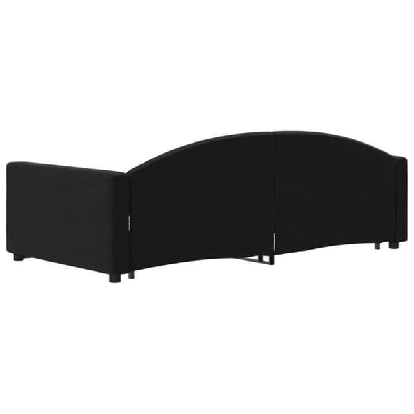 Maison Exclusive - Sovesofa med udtræk uden madras sort 100x200 cm svart