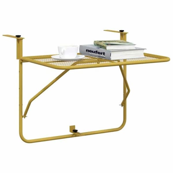 Maison Exclusive - Balkonbord Guld 60x40 cm Stål gyllene